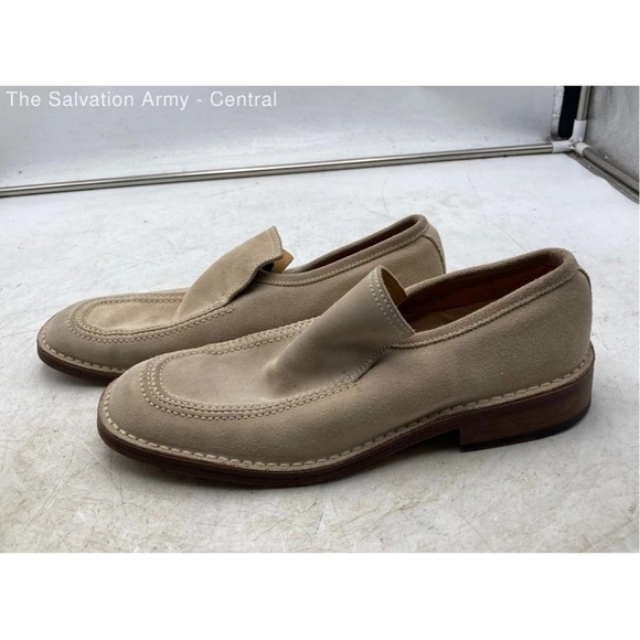 Dolce & Gabbana Mens Beige Suede Moc Toe Slip On Loafer Shoes Size 10 w/COA main image 4